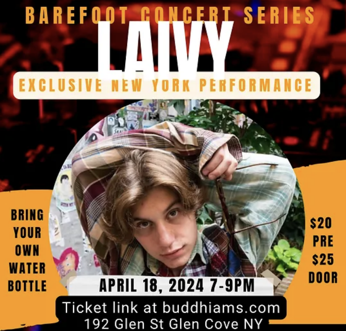 Laivy to Perform During Long Island’s Buddha Jams Barefoot Concert Series